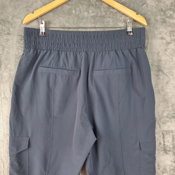 Spanx Pants Womens XL Petite Blue Out Of Office Cargo Jogger Athletic Athleisure - Picture 8 of 10